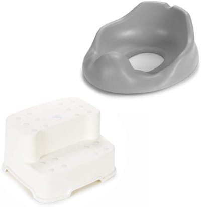 Toilet Trainer Ring - Kind Potty Stoel - Zindelijkheidstraining Kind - Ergonomisch Ontwerp - 1500 Gram - Grijs