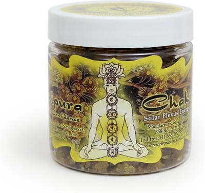 Wierookhars 'Chakra', Manipura, 3e chakra, Prabhuji's Gifts, 68 gram