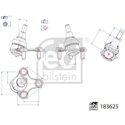 Draagarmverbinding / draagarmpen FEBI BILSTEIN 183625