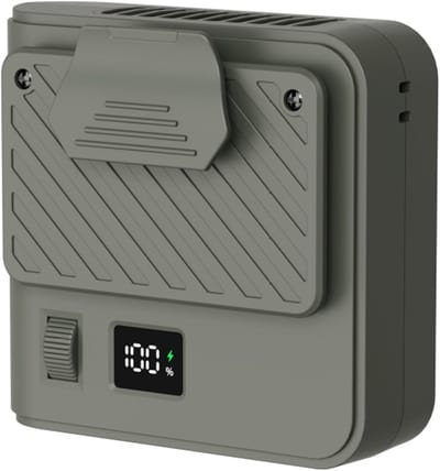 Draagbare ventilator – 5-in-1 multifunctioneel (nekband/heupband/bureau/handheld/clip) – Hoge luchtstroom – Oplaadbare mini-ventilator – 100 instelbare windsnelheden – Inclusief draagkoord en standaard – Essentieel voor buiten en op reis – groente