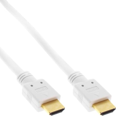 HDMI kabel - versie 2.0 (4K 60Hz + HDR) - CU koper aders / wit - 5 meter