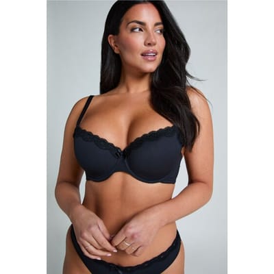 Hunkemöller Dames Lingerie Voorgevormde beugel bh Lola - Zwart - maat B75