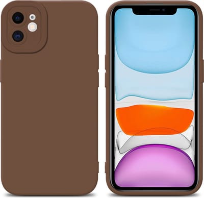 Cadorabo Hoesje geschikt voor Apple iPhone 11 in FLUID BRUIN - Beschermhoes gemaakt van flexibel TPU silicone Cover Fluid Case