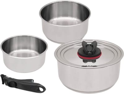 Set van 3 Maestro steelpannen, afneembare steel, 1,3 1,9 en 2,7 l, MR-3531-5