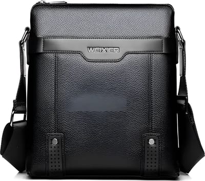 WoYoW® - Heren Schoudertas PU Leder - Zakelijk - Clutch - Koerierstas - Zakelijke Tassen - Zwart