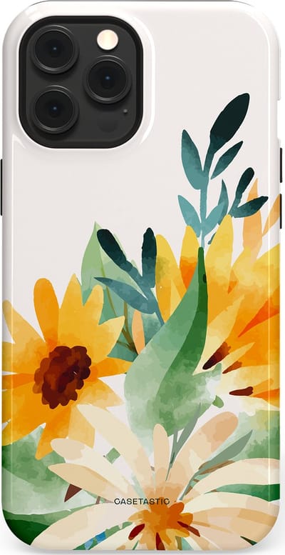 Casetastic Hoesje Geschikt voor Apple iPhone 12 Pro Max Magsafe - Stijlvolle Beschermende Duo-layer Case - Zomergloed