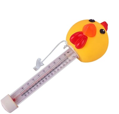 Drijvende Thermometer - Watermeter Zwembad - Temperatuur Meten - Duidelijk Display - 24 Centimeter - Geel