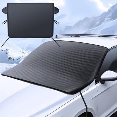 Famanu – Auto voorruit cover - voorruit zonnescherm - blokkeert in de zomer - zwaar belastbare verdikte beschermende voorruit cover - universeel 150 x 114 cm