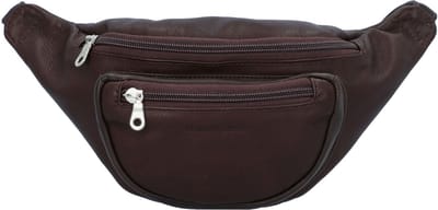 HAROLD'S Leren Gordeltas Schoudertas Country Hipbag Brown Donkerbruin