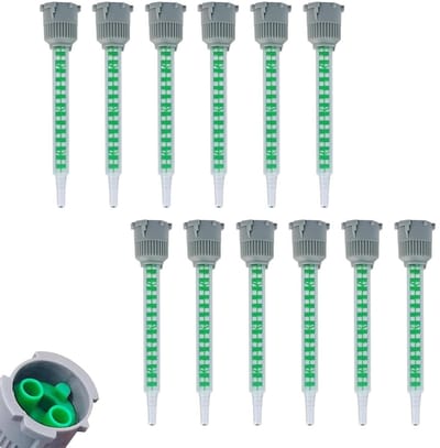 Mengmondstukken - Epoxy Mondstukken - Tweecomponenten Lijmen - Statische Mixer - 20 stuks - Transparant