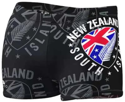 Turbo New Zealand Shield Zwemboxer Zwart 3XL Man