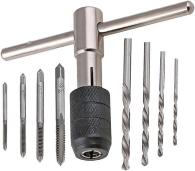 Metrische tapset - Schroefdraad gereedschap - Draden maken - Gelegeerd staal - 9 delig - Niet gespecificeerd