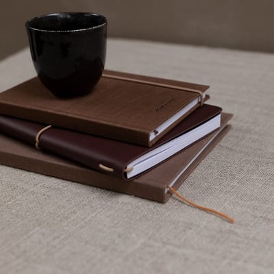 Monk & Anna notitieboek S | Linnen | Oak | Hardcover | Dotted