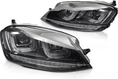 Volkswagen Golf 7 Sport Koplampen | Zwart LED Design 2013-2017