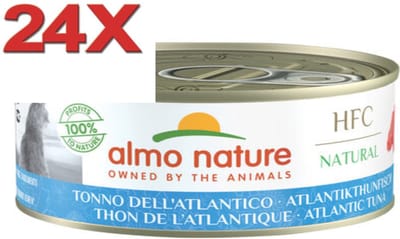 Almo Nature HFC - Kattenvoer - Atlantische Oceaan Tonijn - 24x150gr