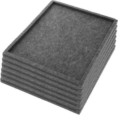 Puzzel Sorteerbakken - Puzzel Organizer - Stukjes Sorteren - Stapelbaar Ontwerp - 6 Stuks - Donkergrijs