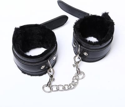 Handboeien - BDSM - SM - Zwart Pluche - Bondage