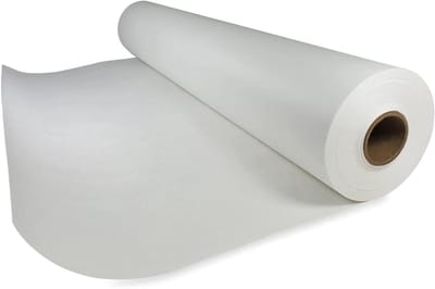 Boeket inpakpapier - Kraftpapier rollen - Bloemen presenteren - Scheurvast materiaal - 38 cm x 10 m - Wit