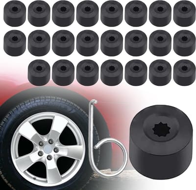 Dailygoody - wielboutdoppen - schroefafdekkingen - 23 stuks - 17 mm - anti-diefstal - compatibel met VW en Audi