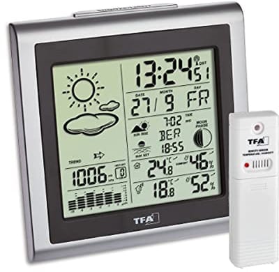 Draadloze Weerstation met Binnen- en Buitentemperatuur, Vochtigheid en Weersvoorspelling