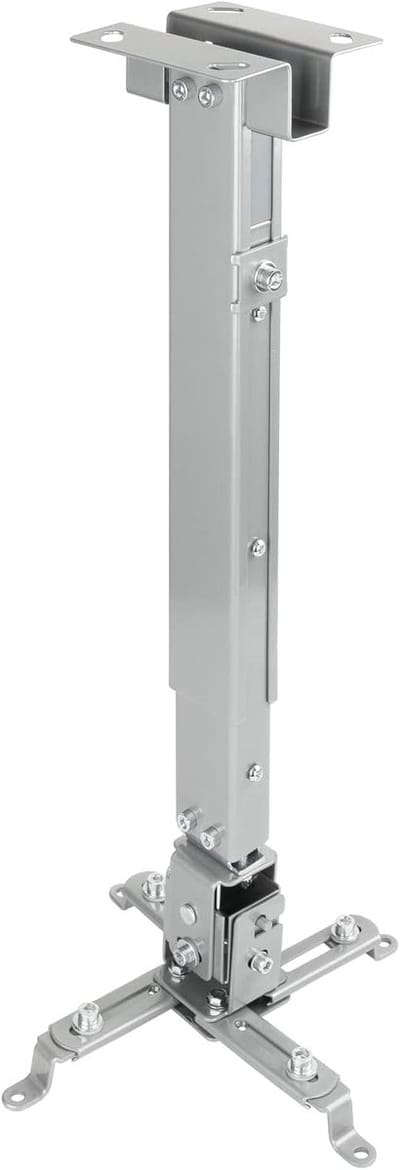 Projector Beugel - Plafondbevestiging - Thuisbioscoop - Verstelbare Hoogte - Tot 20kg - Zilver