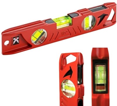 Aluminium Gereedschapskist met Niveau en Schietlood, 25 cm