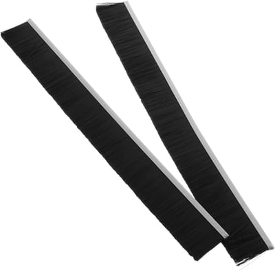 Brievenbusborstel Set - Tochtstrip Vochtwering - Brievenbus Onderhoud - Eenvoudig Te Bevestigen - 30cm Lengte - Zwart