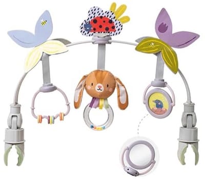 Kinderwagenboog met Speelgoed en Visuele Stimulatie