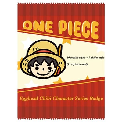 1 pièce Insigne Carré Chibi One Piece Licence Officielle Egghead Boîte Aveugle avec Style Caché Cadeau Surprise Parfait pour les Amis yellow