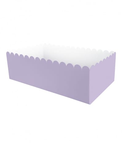 wegwerp Snackbakje | Kleur: licht pastel paars Lengte: 12cm | 8 stuks
