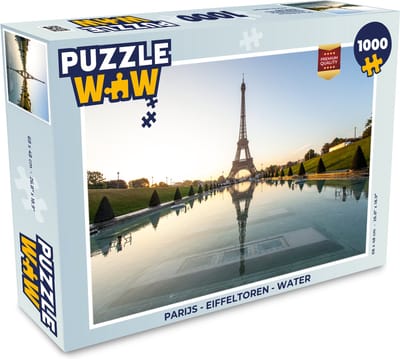 Puzzel Parijs - Eiffeltoren - Water - Legpuzzel - Puzzel 1000 stukjes volwassenen