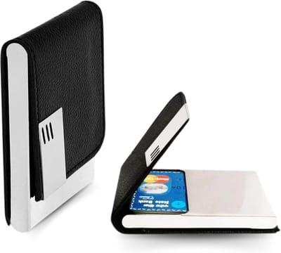 Super Dunne Metalen Kaarthouder voor 6 Kaarten - RFID Beveiliging - Compact Portemonnee voor Heren en Dames