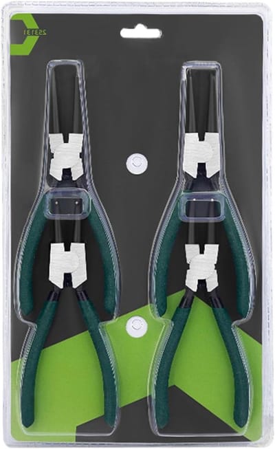 Borgringtangenset - Verwijderingsgereedschap - Reparaties Uitvoeren - Robuust Carbon Staal - 18 cm - Niet gespecificeerd