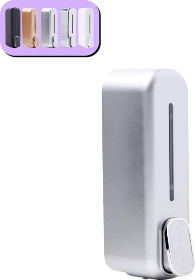 K&G® Shampoo Dispenser - Zeepdispenser - Soap Dispenser - Zeeppompje - 350 ml - Wandmontage - Grijs - 1 Reservoir