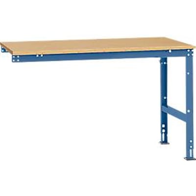 Manuflex aanbouwtafel UNIVERSAL Standaard, tafelblad multiplex, 1500 x 1000, briljantblauw