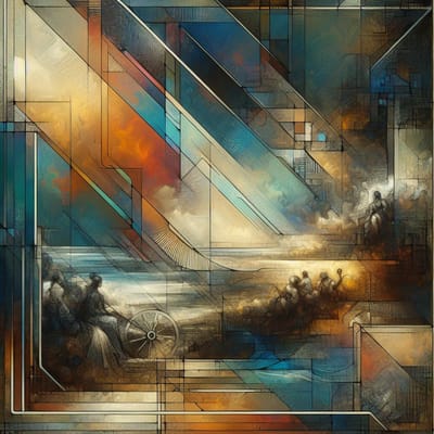 Line art rembrandt schilderij | Verlichte Meesters: Een Verbintenis van Lijn en Rembrandt | Kunst - 30x30 centimeter op Canvas | Foto op Canvas