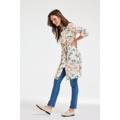 DIDI Tunic Pepper Jasmin Print Maat: 48 | Blousejurken Outlet | Dames | Beige