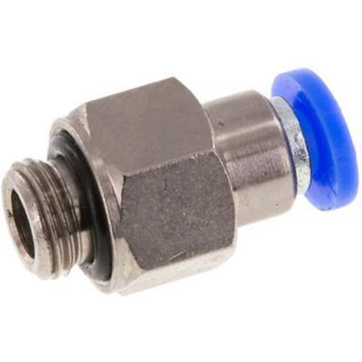4mm & G1/8'' Zelfsluitende Insteekkoppeling Vernikkeld Messing/PBT Buitendraad 0-10 bar [2 Stuks]