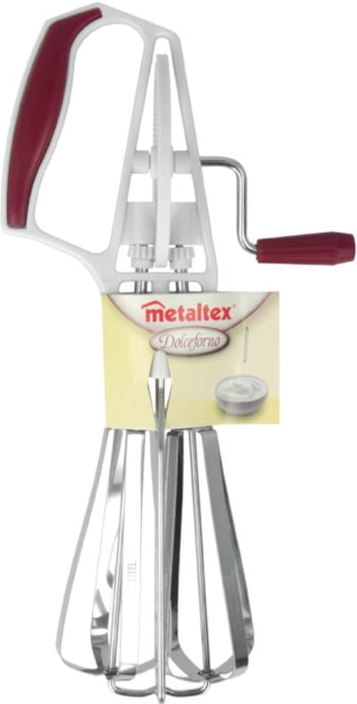 Mechanische handmixer - dubbele mixer handmatig - ouderwetse retro handmatige mixer - off grid garde - mechanische garde - kerst cadeau tip
