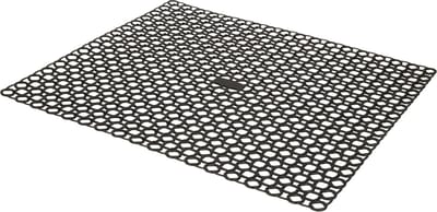 Whitefurze Gootsteenmat/spoelbakmat - zwart - kunststof - 35 x 35 cm - afdruipmat