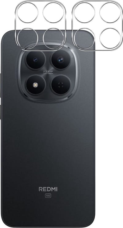 Camera Protector geschikt voor Xiaomi Redmi Note 15 Pro Plus 5G / Xiaomi Redmi Note 15 Pro 5G - 2 stuks van glas Transparante glazen