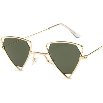 Lunettes de soleil rétro en alliage pour hommes Lunettes creuses Couleurs bonbon Dégradé Lunettes de soleil gothiques pour femmes Monture métallique