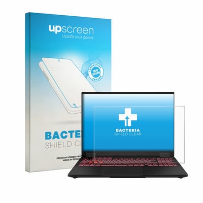 upscreen - Screenprotector voor ASUS TUF Gaming F16 FX608 - Folie Beschermfolie transparant antibacterieel