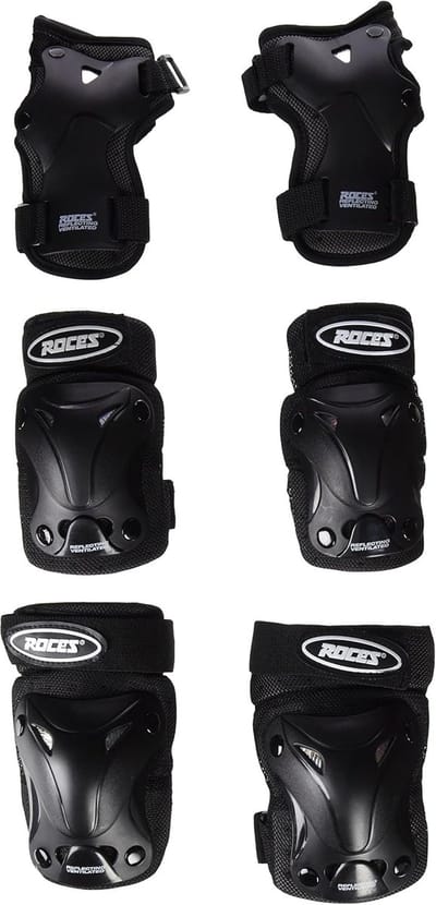 Beschermingsset Kinderen - Protector Set - Skaten Bescherming - Ergonomisch Vormgegeven - 3-delig - Zwart