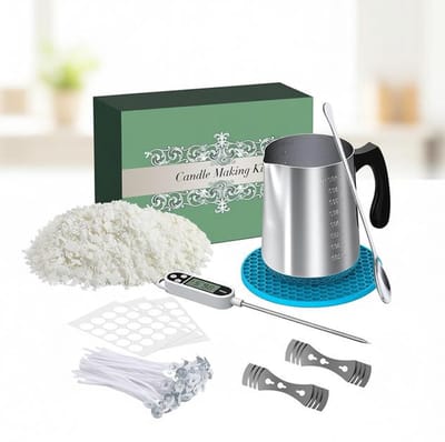 Maison Elara DIY Kaarsen Maak Kit met Soja Was - 900ml Gietpot