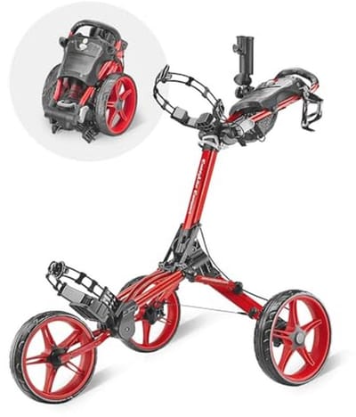 Compacte Opvouwbare Golf Push Cart met Semi-Automatische Vouwmechanisme