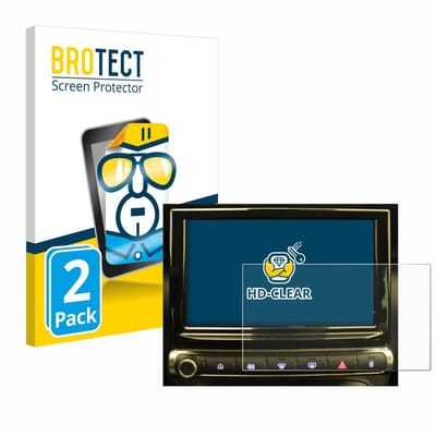 BROTECT - Screenprotector voor Citroen C3 Aircross Infotainment System - Folie Beschermfolie transparant 2 Stuks