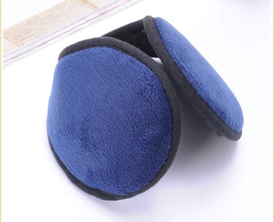 Oorwarmers - Winter oorbeschermers - Koud weer - Koude oren - Achter het hoofd - Pluche - Blauw - Jonyx