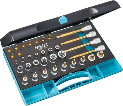 35-delige TORX Schroevendraaierset met ¼ en ½ Inch Opnames voor Precisiewerk