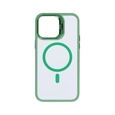 Rixus Classic 03 Hoesje Met MagSafe geschikt voor iPhone 15 - telefoonhoes - lichtgroen - camera lens bescherming - dustproof